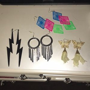 4 Pairs of FAB earrings
